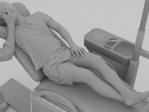 Dental Exam 4K 3D Model