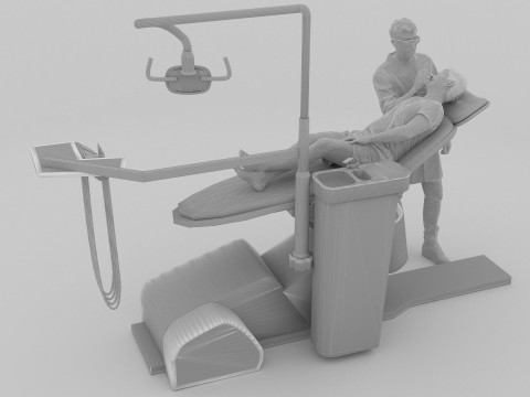 Dental Exam 4K 3D Model