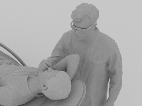 Dental Exam 4K 3D Model