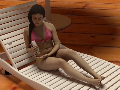 Pool Fun 4K 3Dモデル