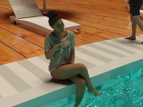 Pool Fun 4K 3Dモデル