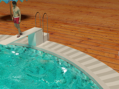 Pool Fun 4K 3Dモデル