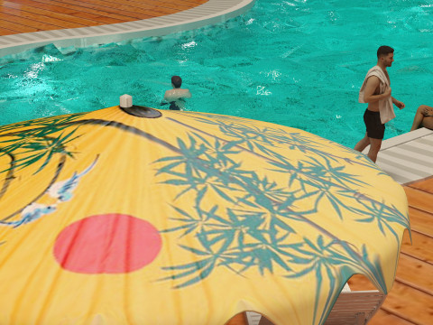 Pool Fun 4K 3Dモデル