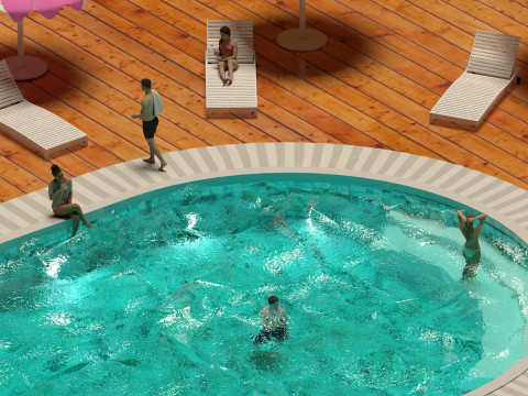 Pool Fun 4K 3Dモデル