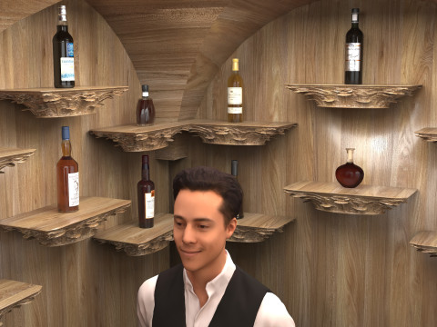 Batang Kayu 4K Model 3D