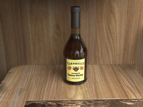 Wooden Bar 4K 3D Model