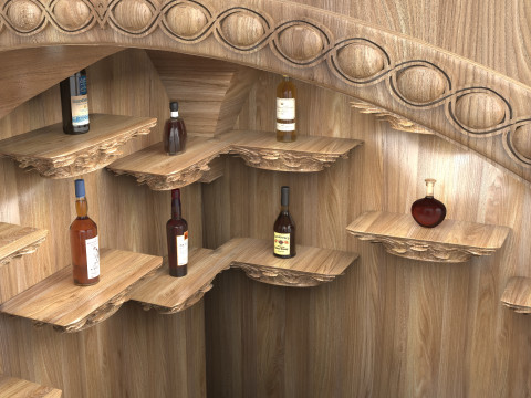 Batang Kayu 4K Model 3D