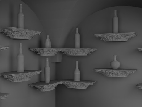 Batang Kayu 4K Model 3D