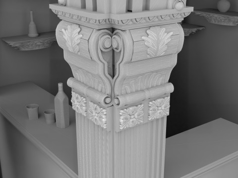 Batang Kayu 4K Model 3D