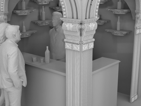 Batang Kayu 4K Model 3D