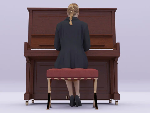 Young Pianist 3D Model