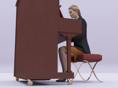 Young Pianist 3D Model