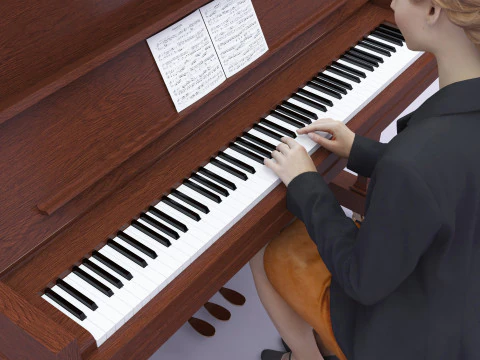 Young Pianist 3D Model