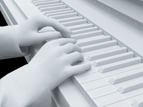Young Pianist 3D Model