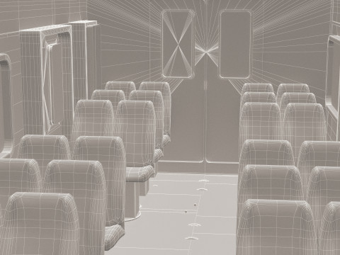 Stazione e treno vintage 4K Modello 3D