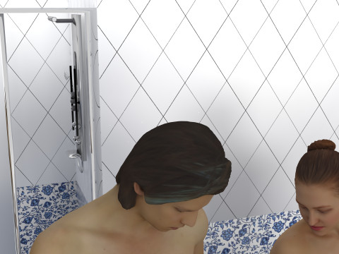 Duschfolgen 2 – 4K 3D Modell