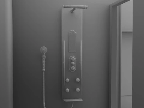 Conseguenze della doccia 2 - 4K Modello 3D