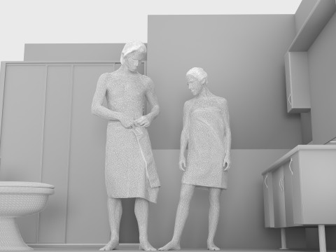 Duschfolgen 2 – 4K 3D Modell