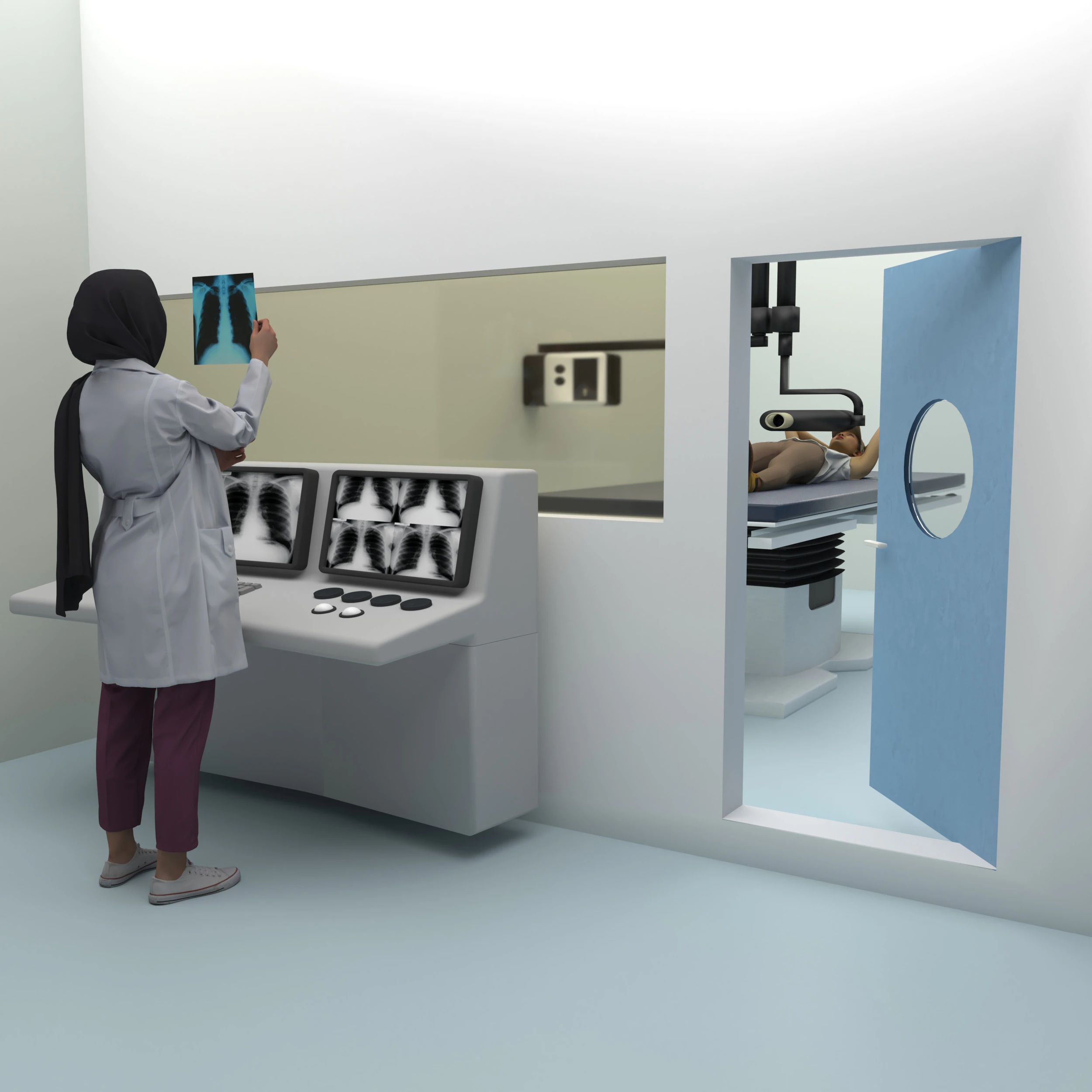 Radiograph 3D Model .c4d .max .obj .3ds .fbx .stl .blend 