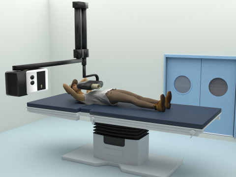 放射线照片 4K 3D 模型