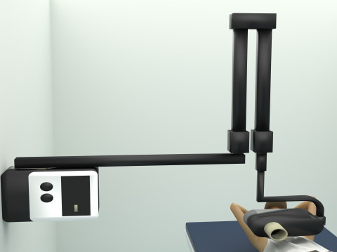 放射线照片 4K 3D 模型