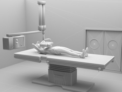 放射线照片 4K 3D 模型