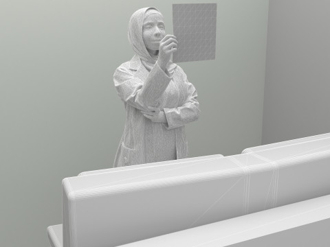 放射线照片 4K 3D 模型