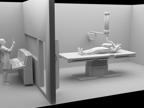 放射线照片 4K 3D 模型