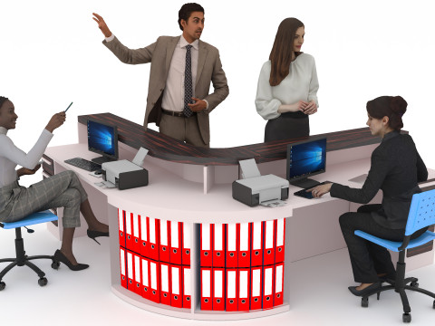 Информационная стойка 2 – 4K 3D Модель