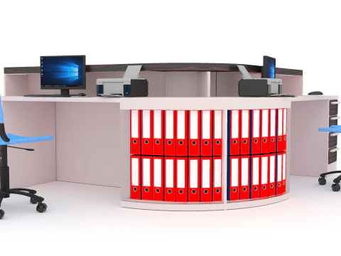 Information Desk 2 - 4K 3D Model