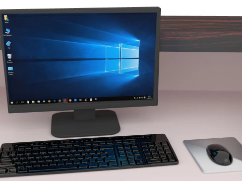 Information Desk 2 - 4K 3D Model