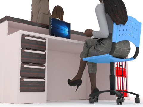 Information Desk 2 - 4K 3D Model