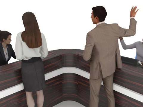 Information Desk 2 - 4K 3D Model