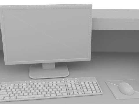 Information Desk 2 - 4K 3D Model