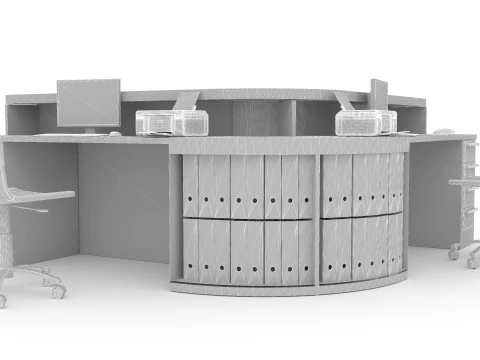 Information Desk 2 - 4K 3D Model
