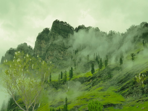 In riva al lago Modello 3D