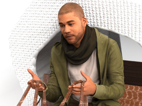 Vagão puxado por cavalos 4K Modelo 3D