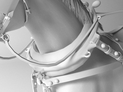 Vagão puxado por cavalos 4K Modelo 3D