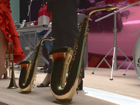 Banda musicale 4K Modello 3D