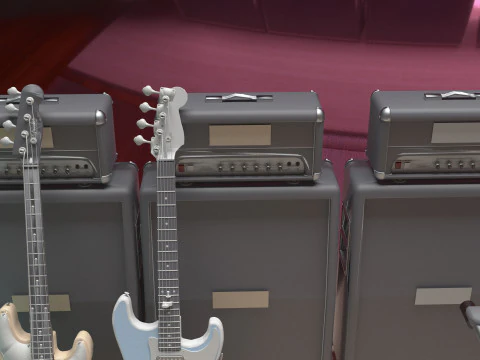 Banda musicale 4K Modello 3D