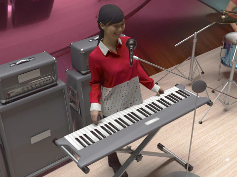 Banda musicale 4K Modello 3D