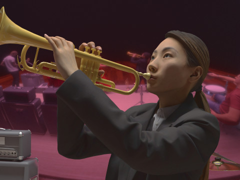 Music Band 4K 3D Model