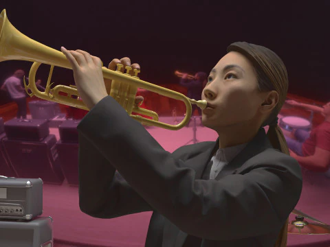 Banda musicale 4K Modello 3D