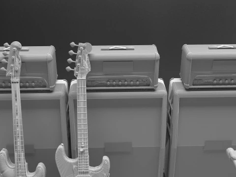 Banda musicale 4K Modello 3D