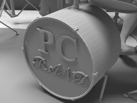 Music Band 4K 3D Model