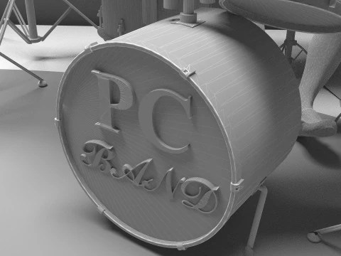 Banda musicale 4K Modello 3D