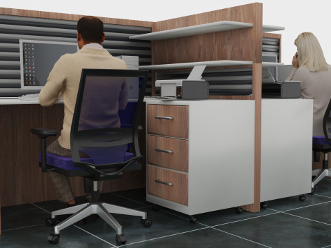 B&uuml;ro 2 3D Modell