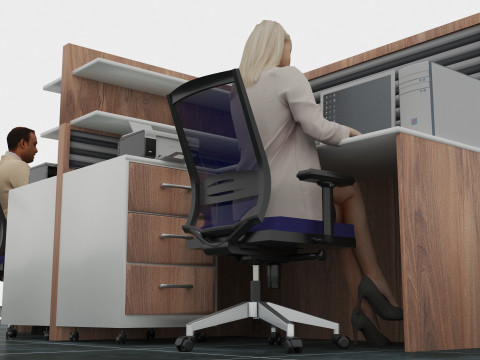 B&uuml;ro 2 3D Modell