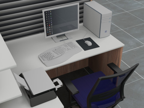 B&uuml;ro 2 3D Modell