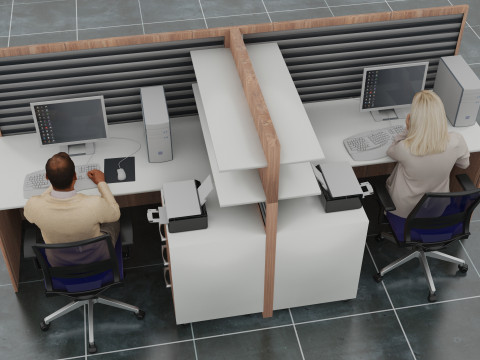 B&uuml;ro 2 3D Modell